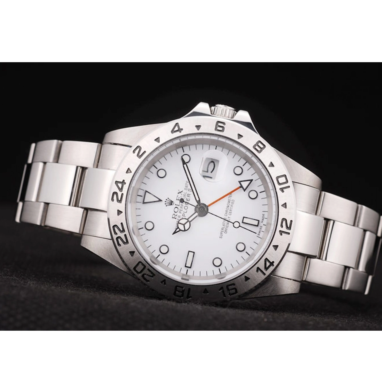 MiroTime 0721 Rolex Explorer Stainless Steel Bezel White Dial